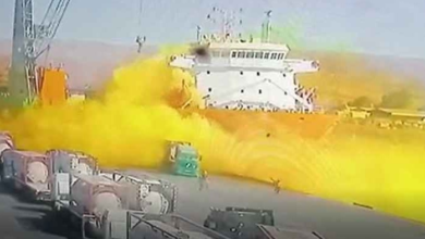 صورة ارتفاع عدد قتلى وجرحى انفجار وتسرب الغاز السام في ميناء العقبة إلى أكثر من 250 شخص (صور)