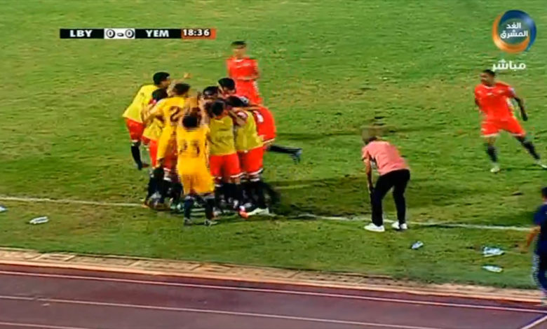 صورة عاجل: هدف أول الآن في المباراة التي تجمع اليمن وليبيا