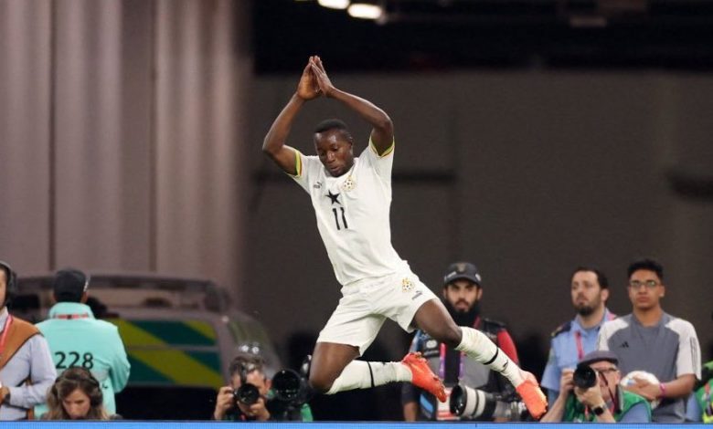 صورة غانا تعدل النتيجة وتسجل هدف في مرمى البرتغال