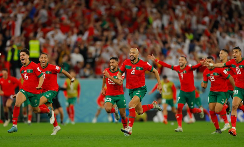 صورة المنتخب المغربي يصنع التأريخ بعد فوزه على إسبانيا بضربات الترجيح
